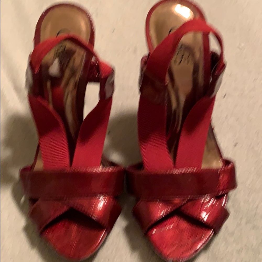 Beautiful Burgundy Strap High Heels